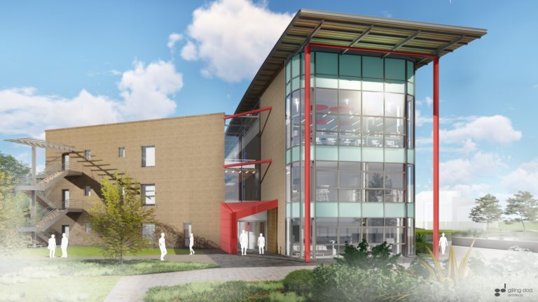 Render of the Edge Hill University Medical School